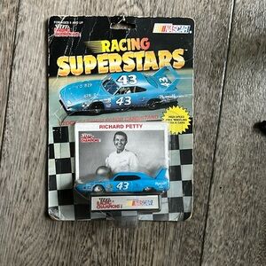NASCAR Richard Petty Racing Superstars Collectible Figure measuring 3 1/2” long.